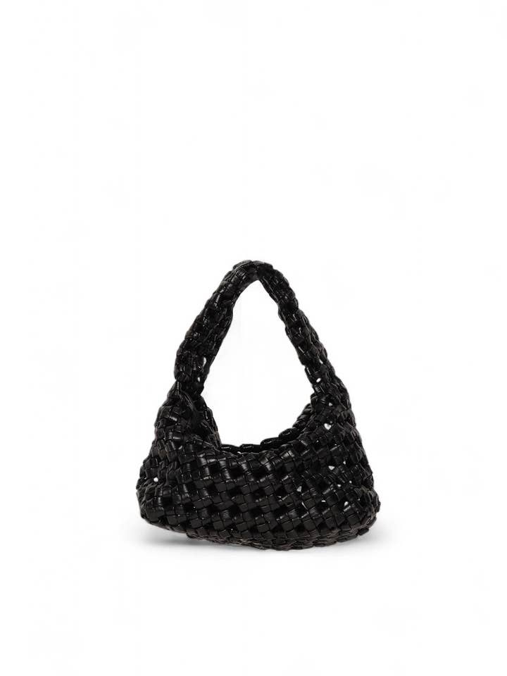 Mackenzie Woven Knot Hobo, Black for wholesale by Walter Baker