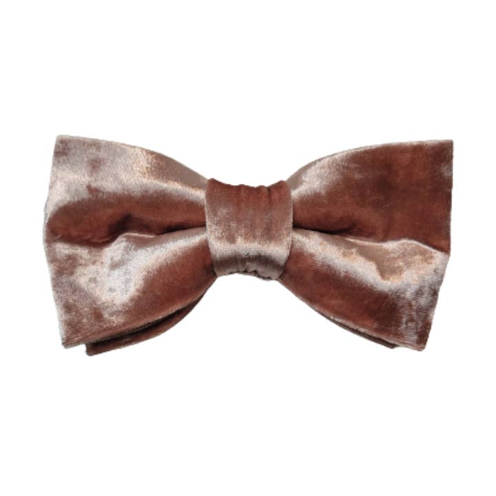 Dusty Pink Velvet Boys Bow Tie for wholesale by Kings and Gents Accessories