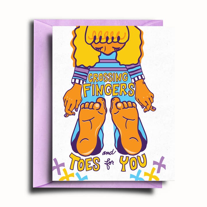 Cartão de Boa Sorte dos Dedos e Dedos das Pés por atacado de SOMETHING OF A DANDY