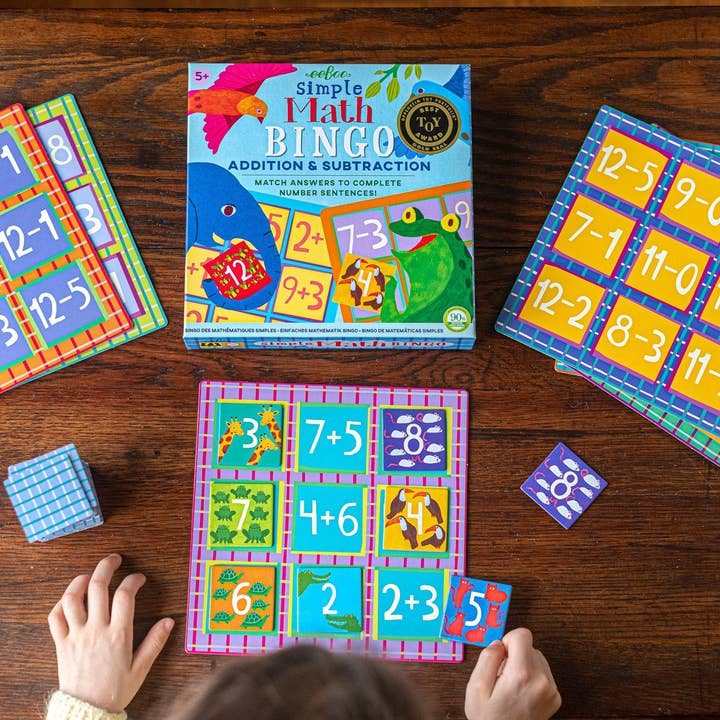 eeBoo - Wholesale Brain Game - Kids - Simple Math Bingo4
