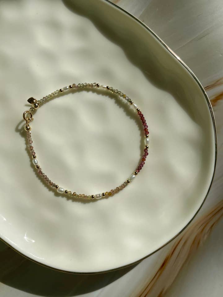 Sapphire Pearl Bracelet for wholesale by Gioielli By Gabriella