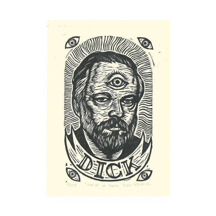 Philip K. Dick Portraits Prints for wholesale by Horse & Hare