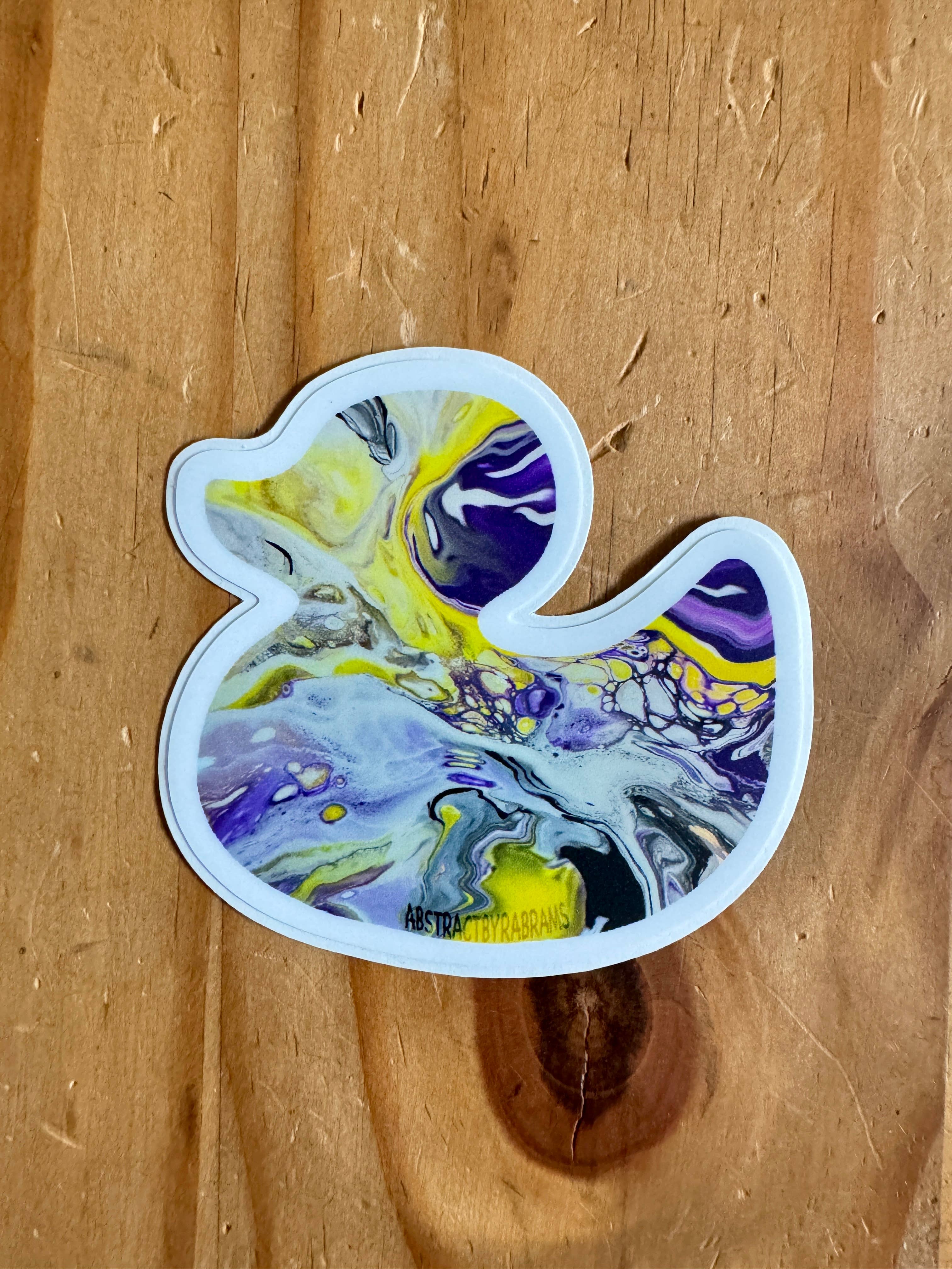 AbstractbyRabrams - Wholesale Sticker - Abstract Pride Flag Duck Sticker LGBTQ 9 Varieties Vinyl14