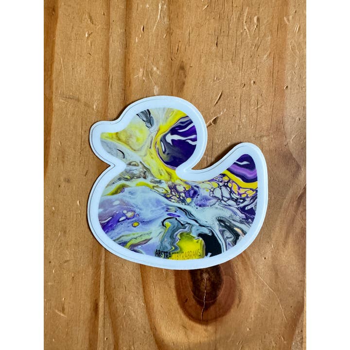 AbstractbyRabrams - Wholesale Sticker - Abstract Pride Flag Duck Sticker LGBTQ 9 Varieties Vinyl14