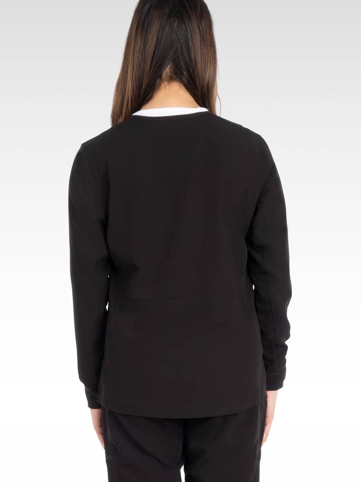 Aura Naturale - Wholesale Healthcare Uniform - Women's - Tana Women Round Neck Zipped Scrubs Jacket 4 Pockets (17050)17