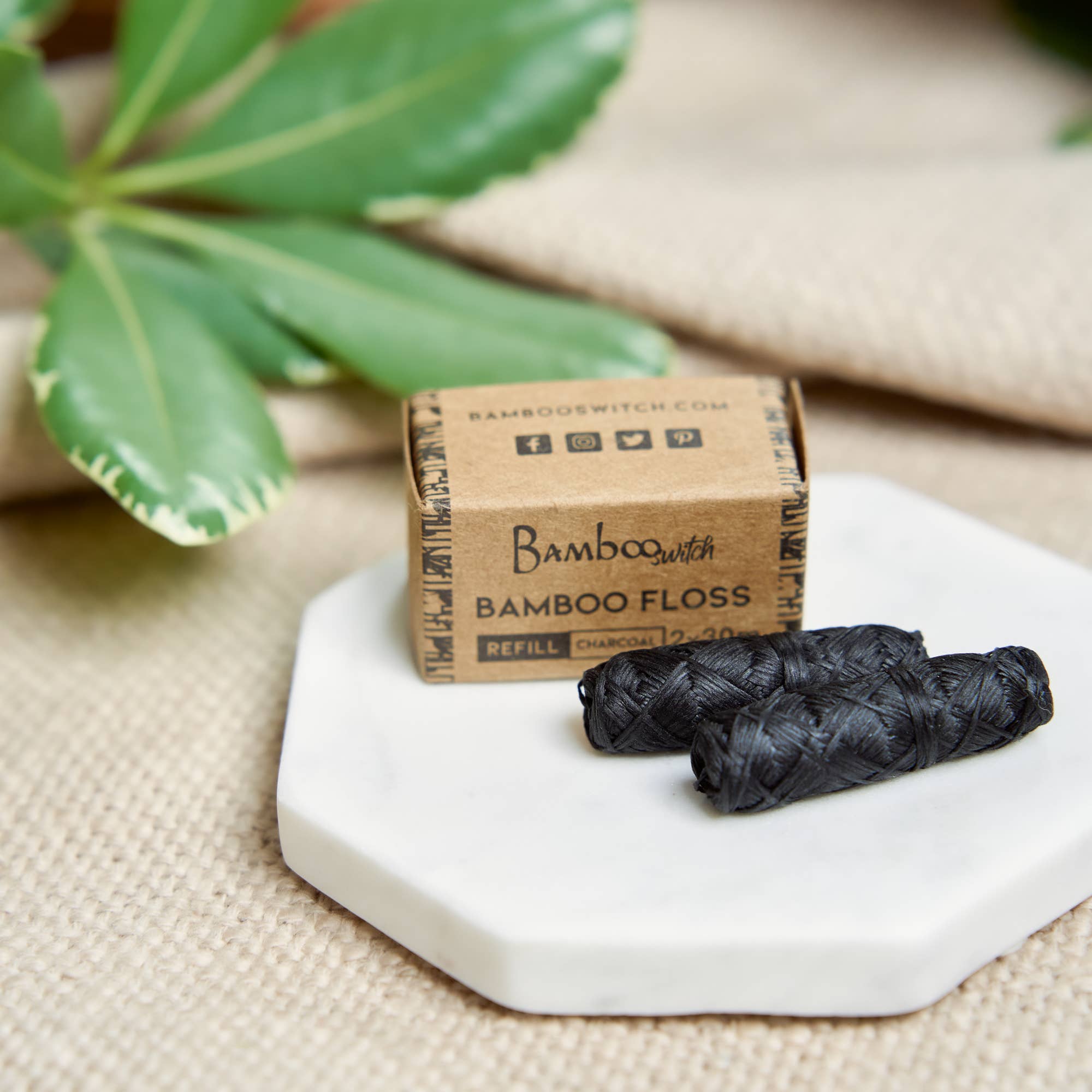 Bamboo Switch – Engroshandel Tandtråd – Bambus Tandtrådsrefill 2-pak | Vegansk | Tandpleje Bestseller2