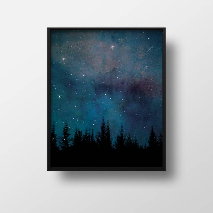 Night Sky Print for wholesale by Red Umbrella Designs