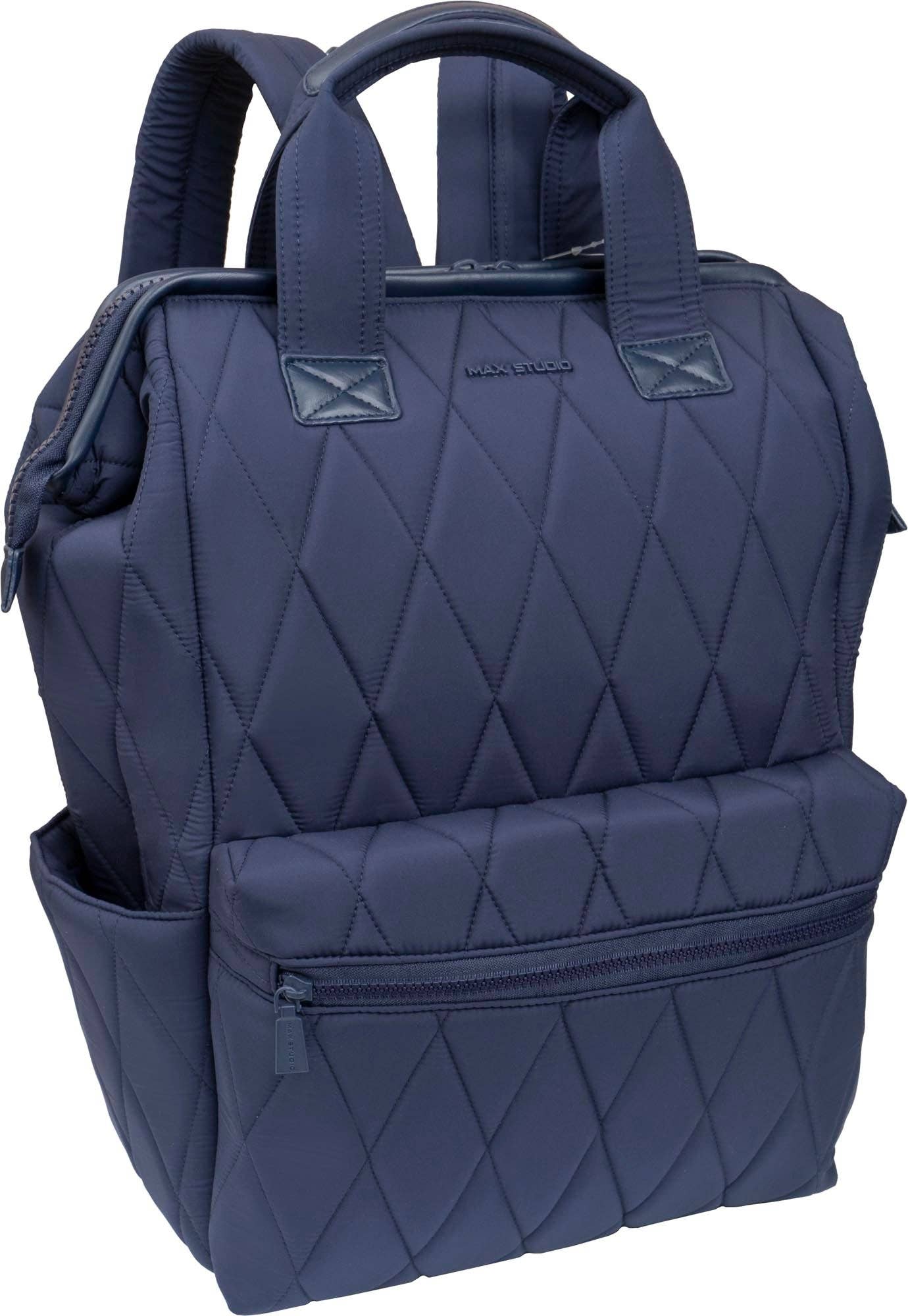 Wholesale Max Studio Diamond Quilted Backpack with Front