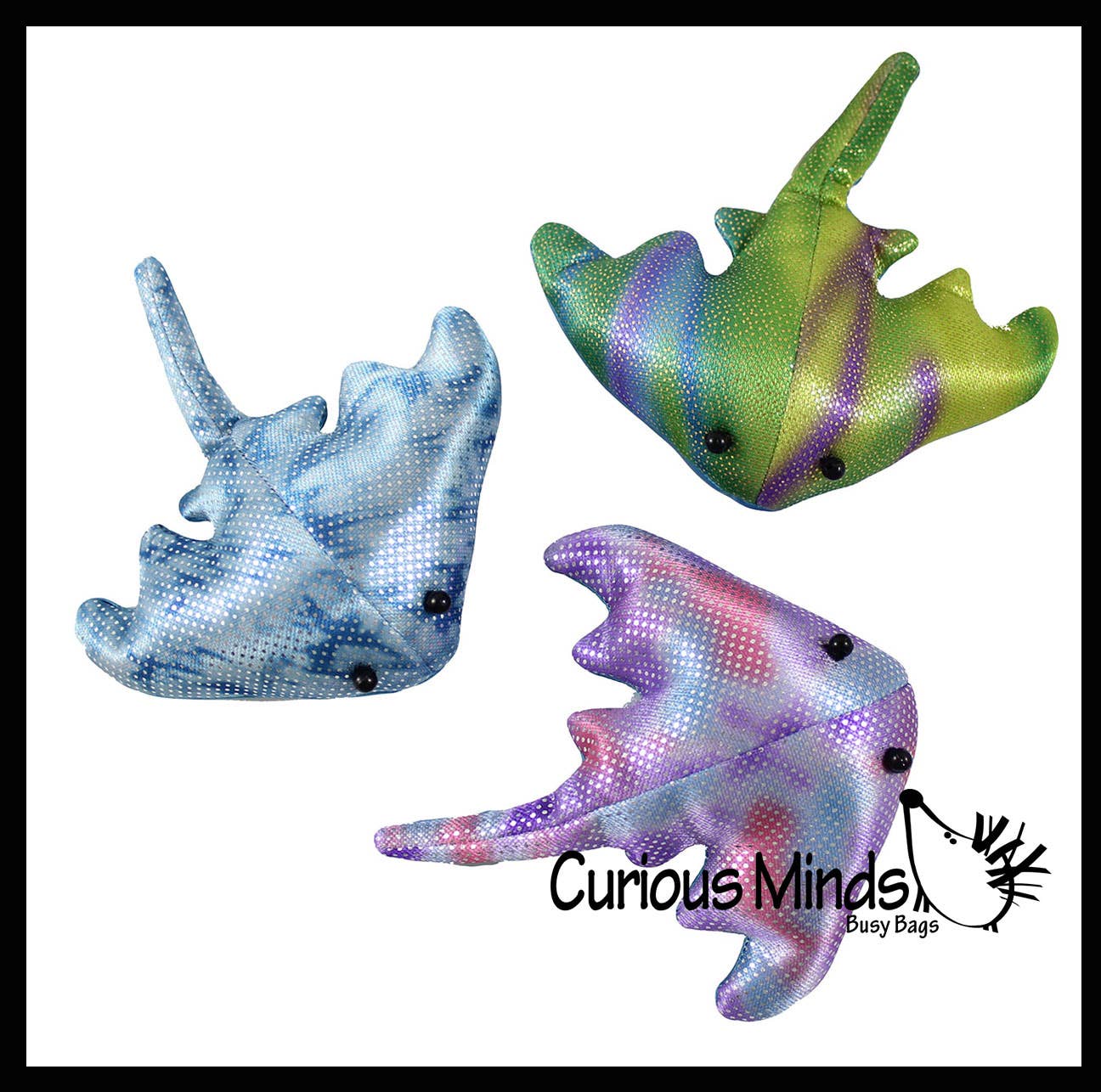 Curious Minds Toys – wholesale Stuffed/plush toy – Kids & baby – Stingray Sand Filled Animal Toy - Heavy Weighted Sandbag Ani0