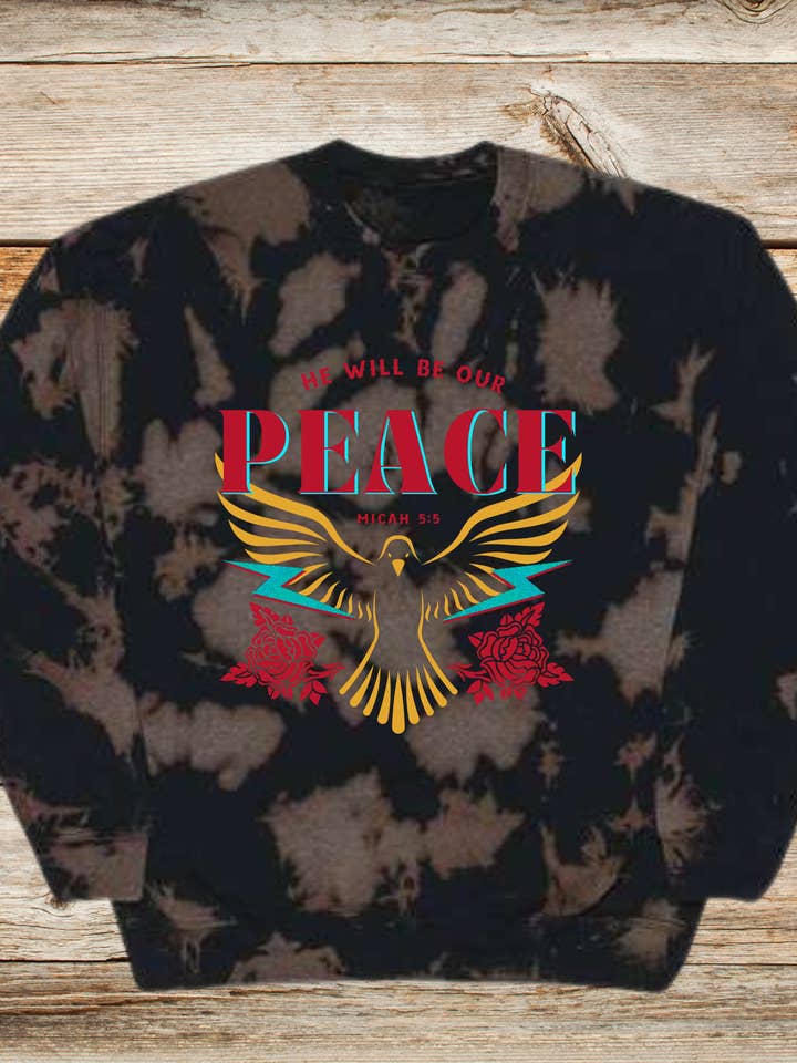 Micah 5:5 Bleach Tröja för wholesale av Altar Call Ranch Co.
