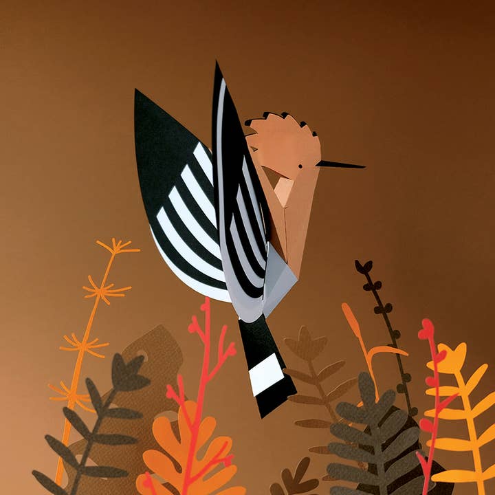 Today is Art Day - Wholesale Doe-het-zelf-knutselset - Hoopoe - 3D-papieren vogelfiguur van Pego10