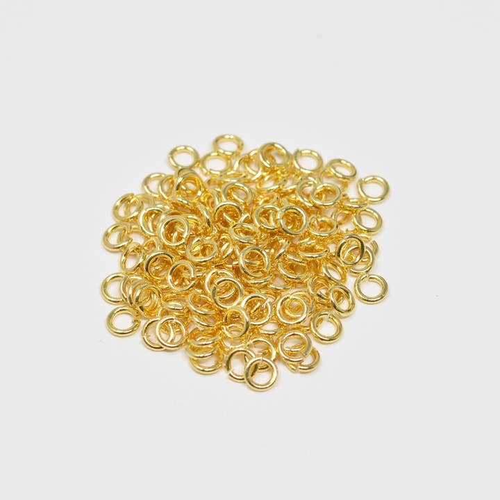 Gold Filled 20pcs Jump Ring Jewelry Supplies For Jewelry Making Necklace Bracelet L-150 for wholesale by Aim Eternal