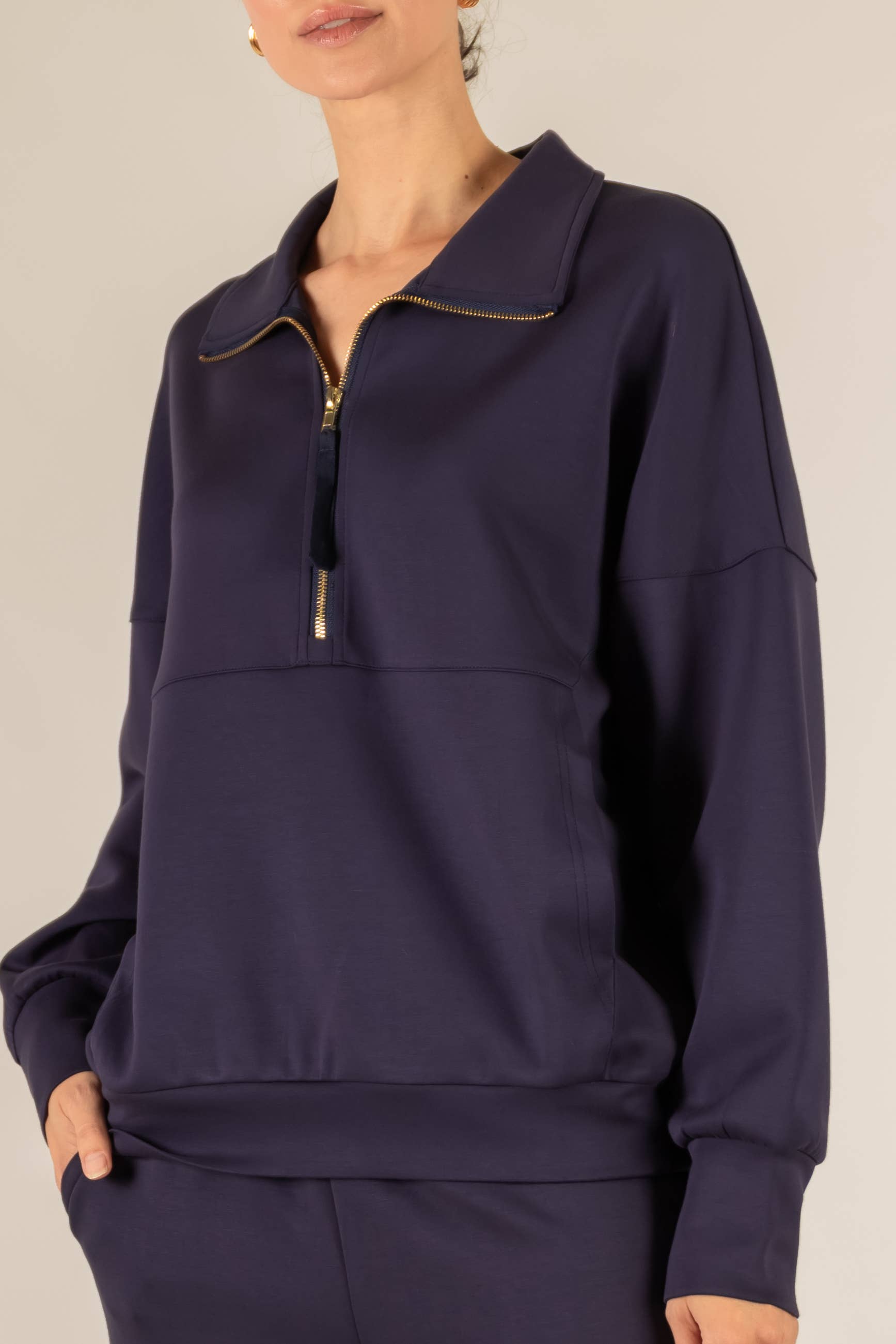 P. CILL - Vente Sweat-shirt – femme - Pull zippé P. CILL Butter en modal38