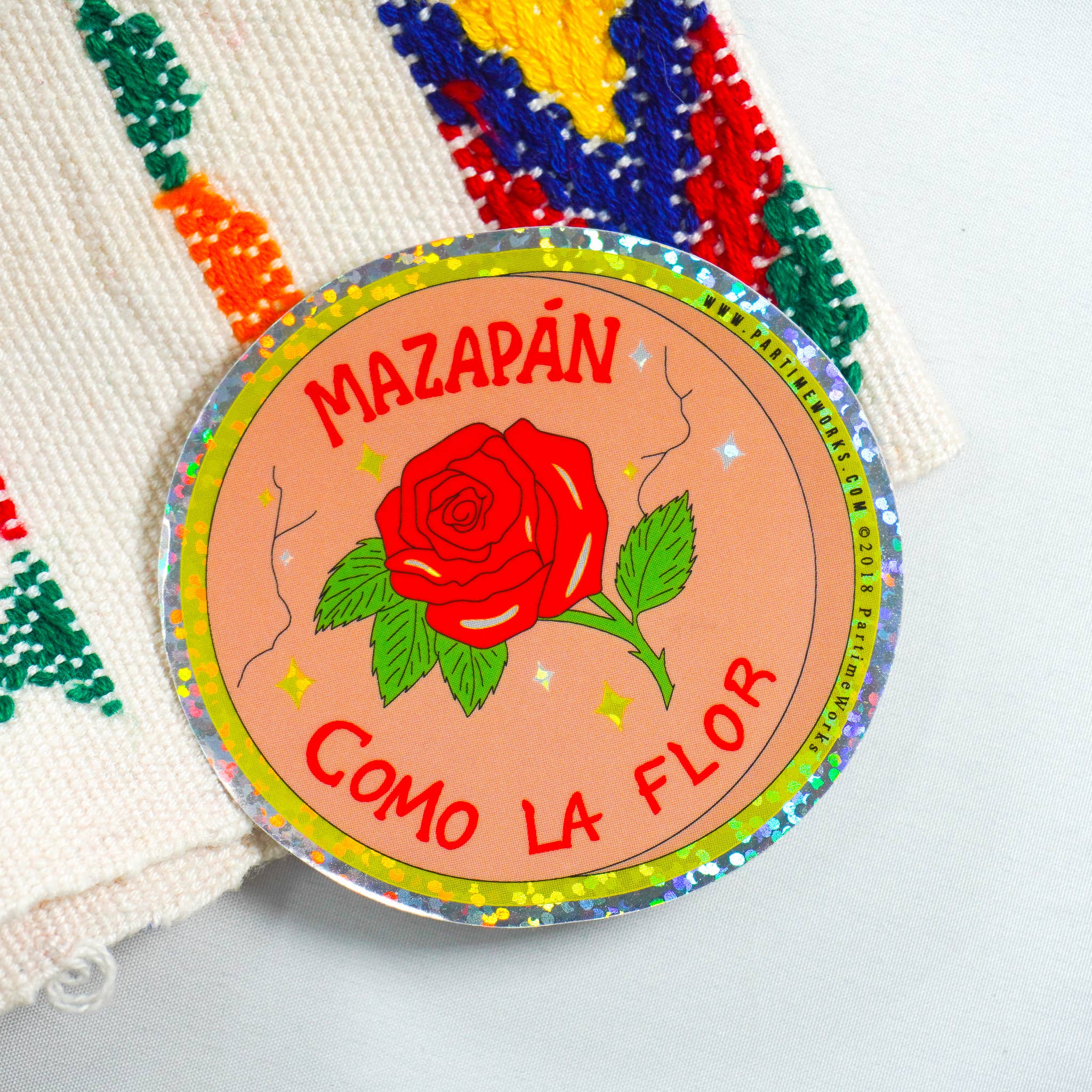 PARTIMEWORKS - Wholesale Sticker - Mazapan de la flor 3" Sticker
