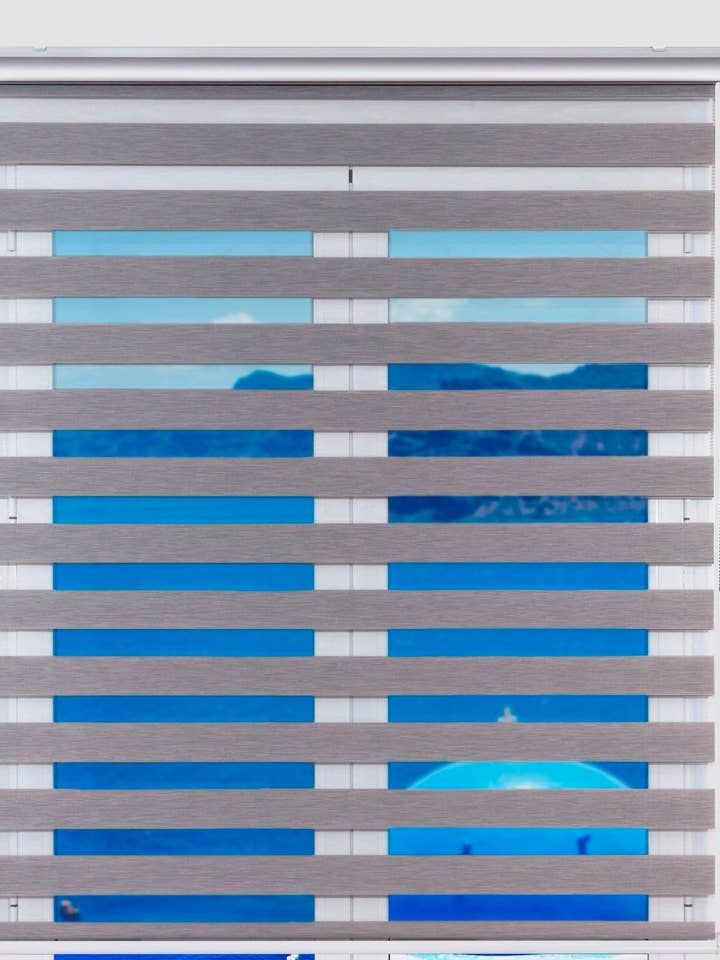 Nat og dag rullegardin, med dobbelt Margaery stof for engroshandel hos ZEBRA TEXTIL, SL