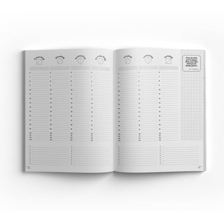 Get Your Flow - Wholesale Planner - Undated planner Crazy Curves Medium7