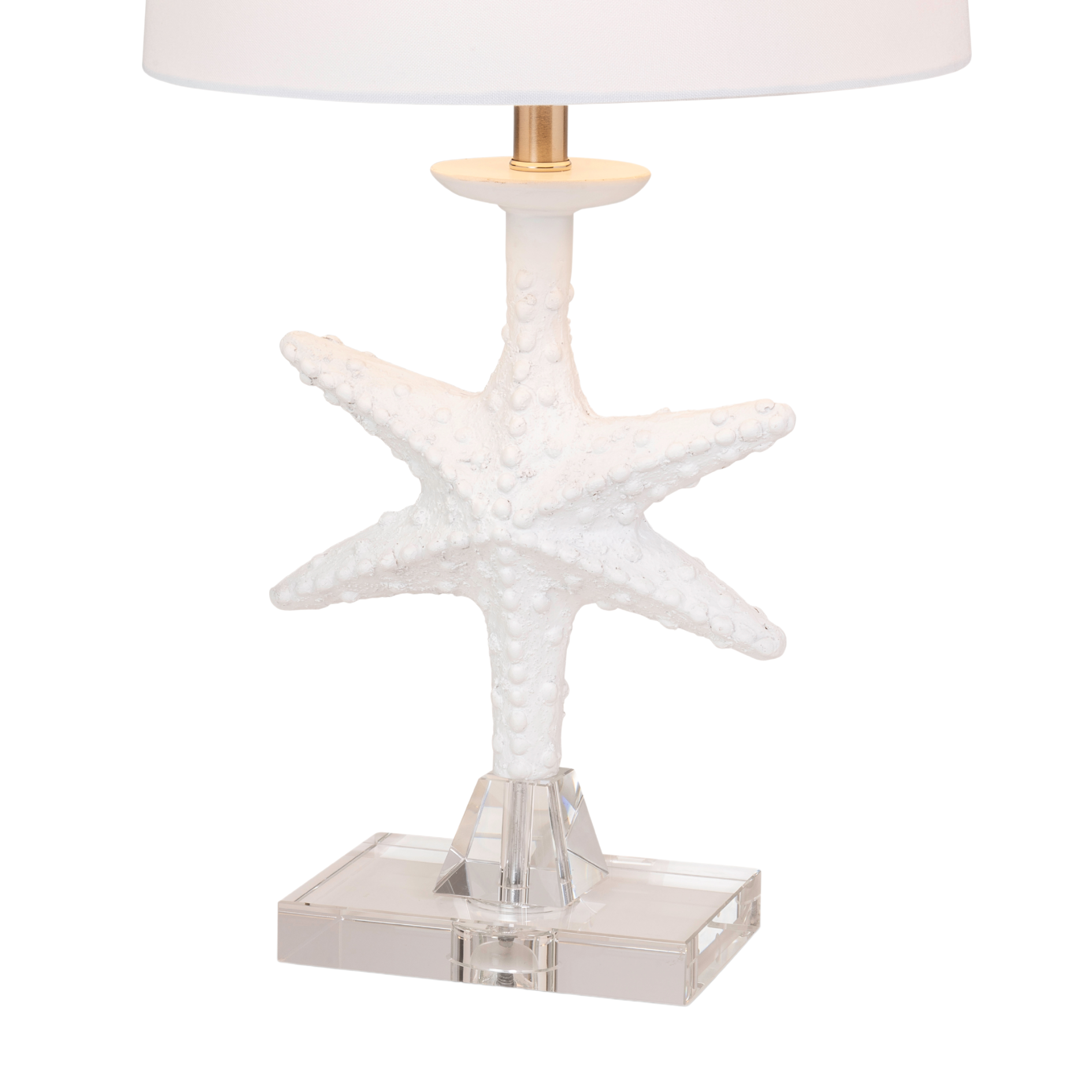 White Coastal Starfish Crystal Base Lamps, 3-Way Switch (2-Pack) for wholesale on Faire1