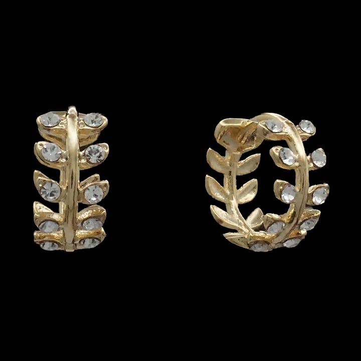 Vine huggie earrings for wholesale by Be Je Designs