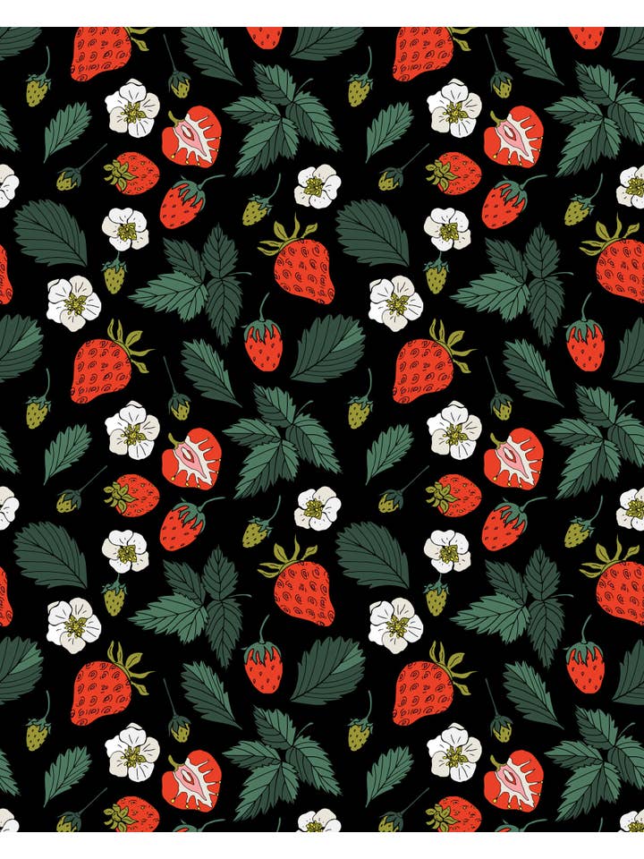 Poplin and Co. - Wholesale Shorts - Women's - Women's Strawberry Fields Print Shorts