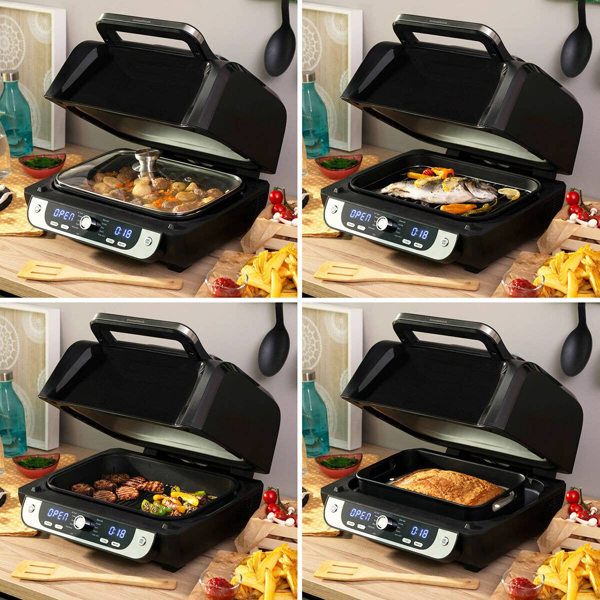 InnovaGoods - Vendita all'ingrosso Elettrodomestici da cucina - Friggitrice ad aria con grill InnovaGoods® 6 L | 3400 W2