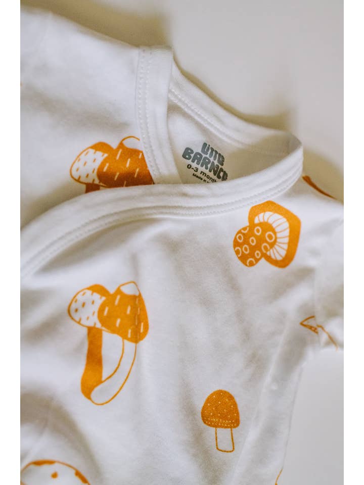 Little Barnacle - Wholesale Bodysuit (Non-Footed) - Baby - Mushroom baby bodysuit - organic cotton5