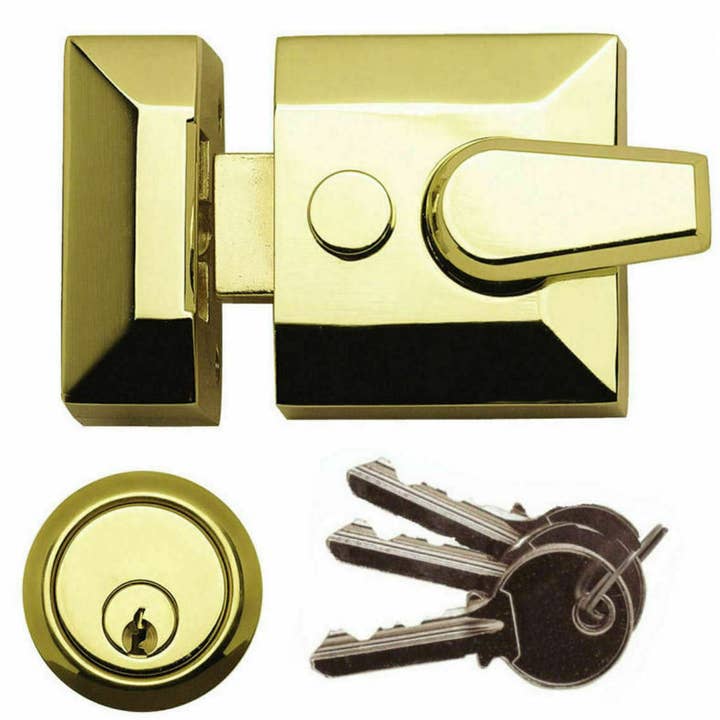 Architectural Front Door Narrow Night Latch Brass for wholesale by IronmongeryWorld