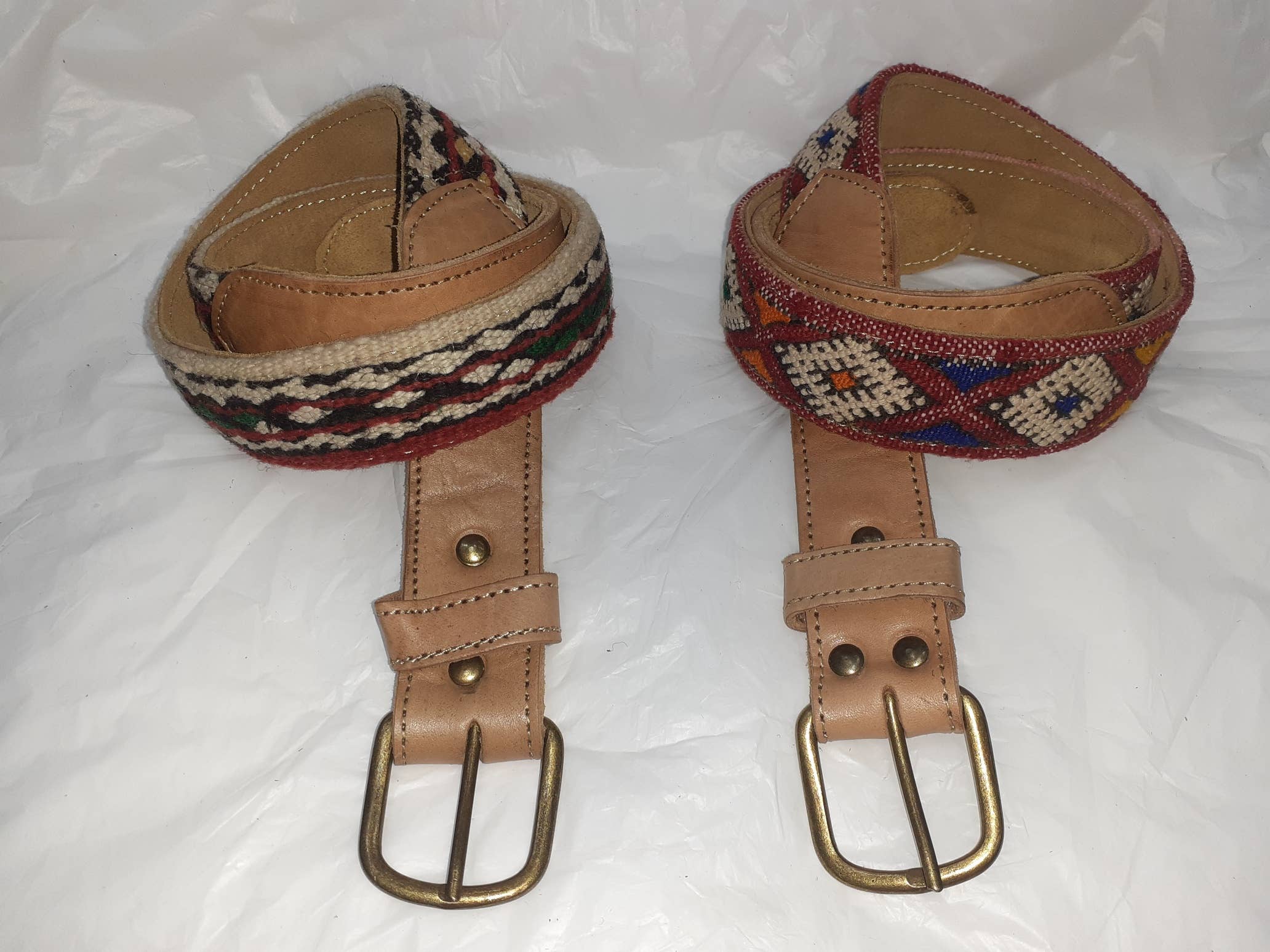 Hecho a mano – Engroshandel Bælte - Unisex – Læderbælte med Kilim10