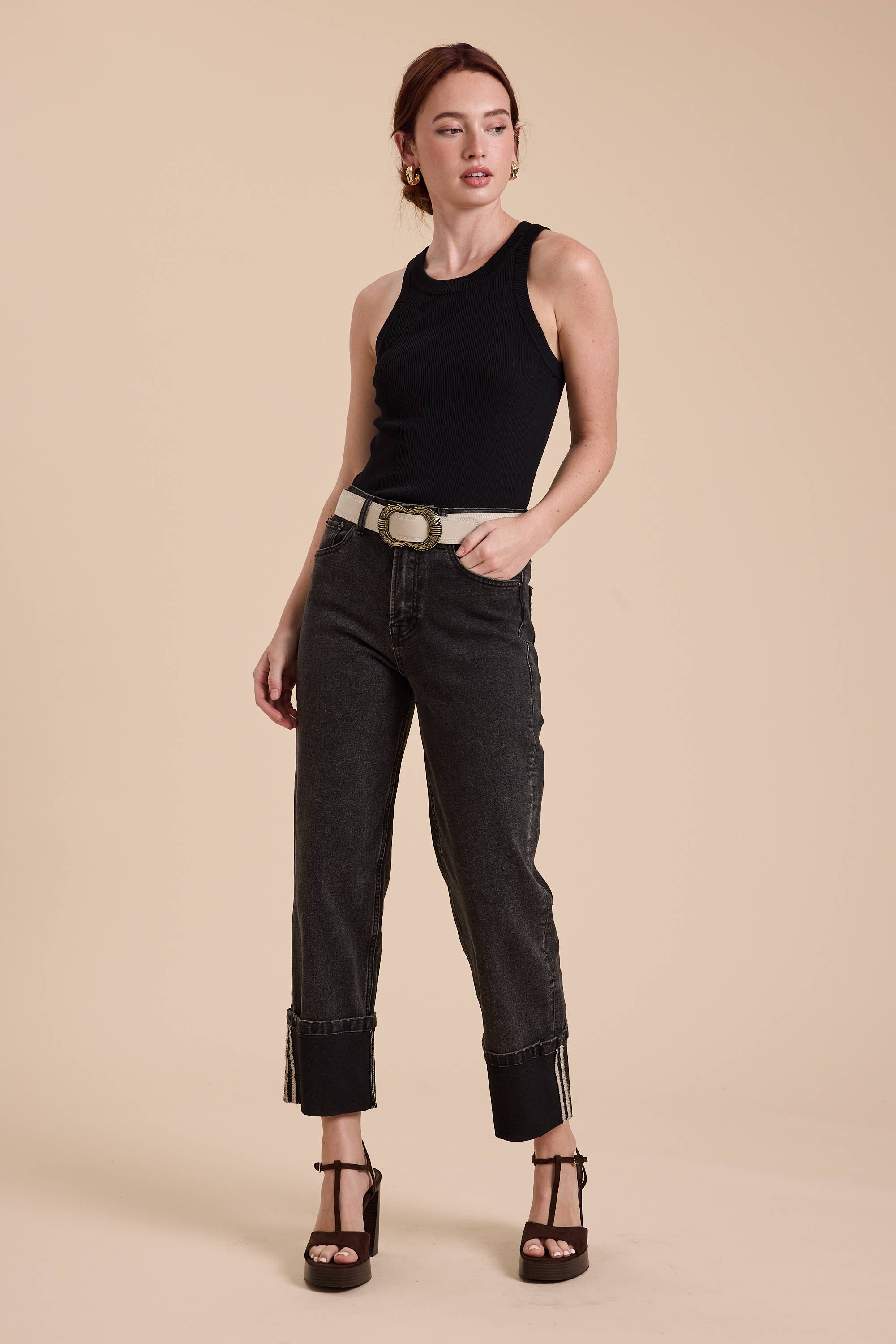 MIOU MUSE - Wholesale Tank Top - Women's - MMT1242   CLASSIC RIBBED TANK TOP3