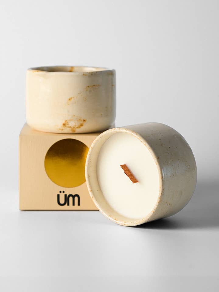 Caneca de Vela de Palo Santo por atacado de Studio ÜM