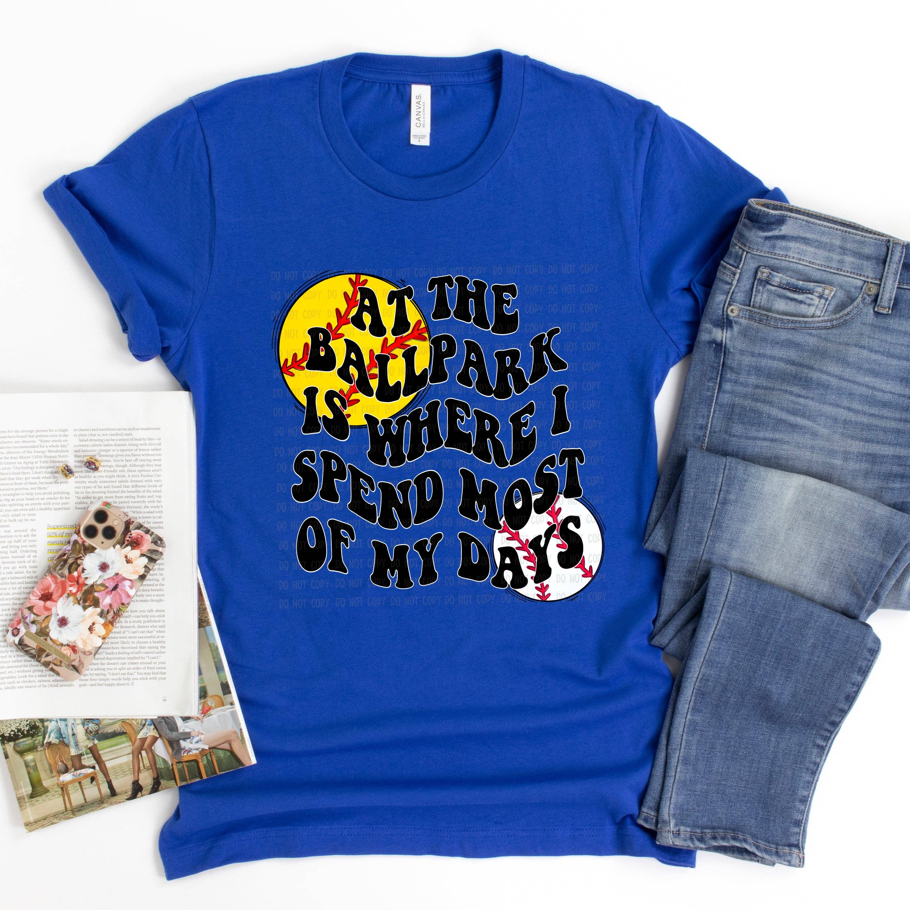 Flawless Transfers – Engroshandel Sublimationstryk – På boldbanen er der, hvor jeg tilbringer det meste af mine dage - Softball og Baseball DTF Transfer0