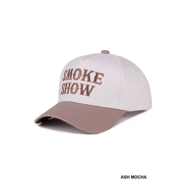 42POPS - Wholesale Baseball Cap - Women's - .1014 Smoke Show Two Tone Canvas Cotton Cap SI-285461