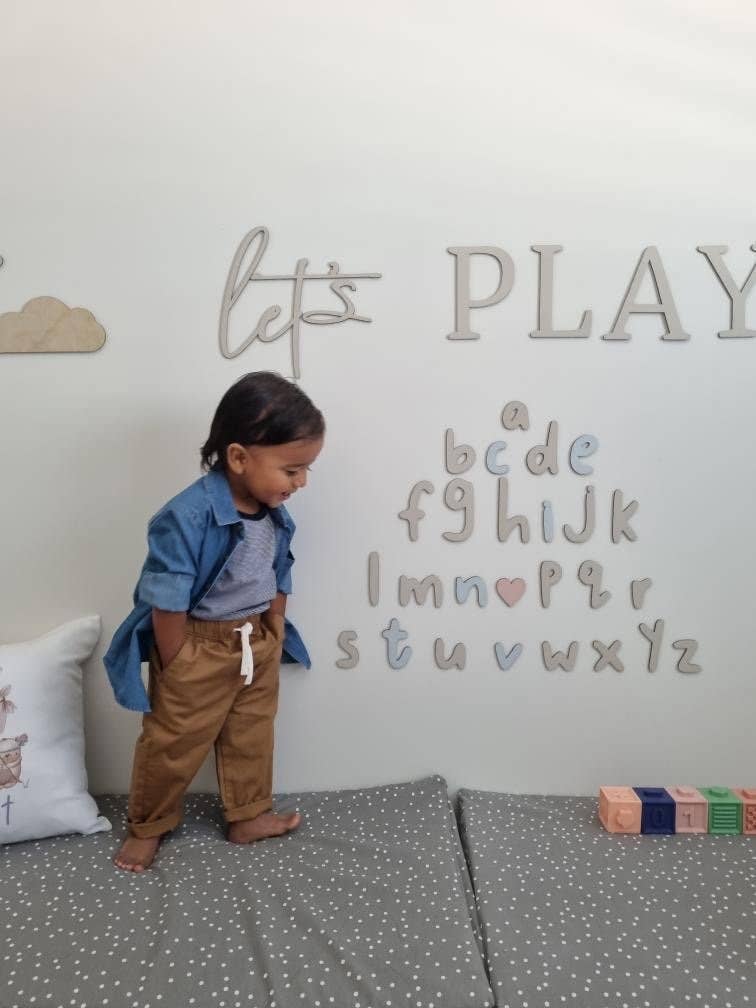 Timber Tinkers – Großhandel Wanddeko - Kind & Baby – Alphabet aus Naturholz – Wanddekoration für Kinderzimmer16