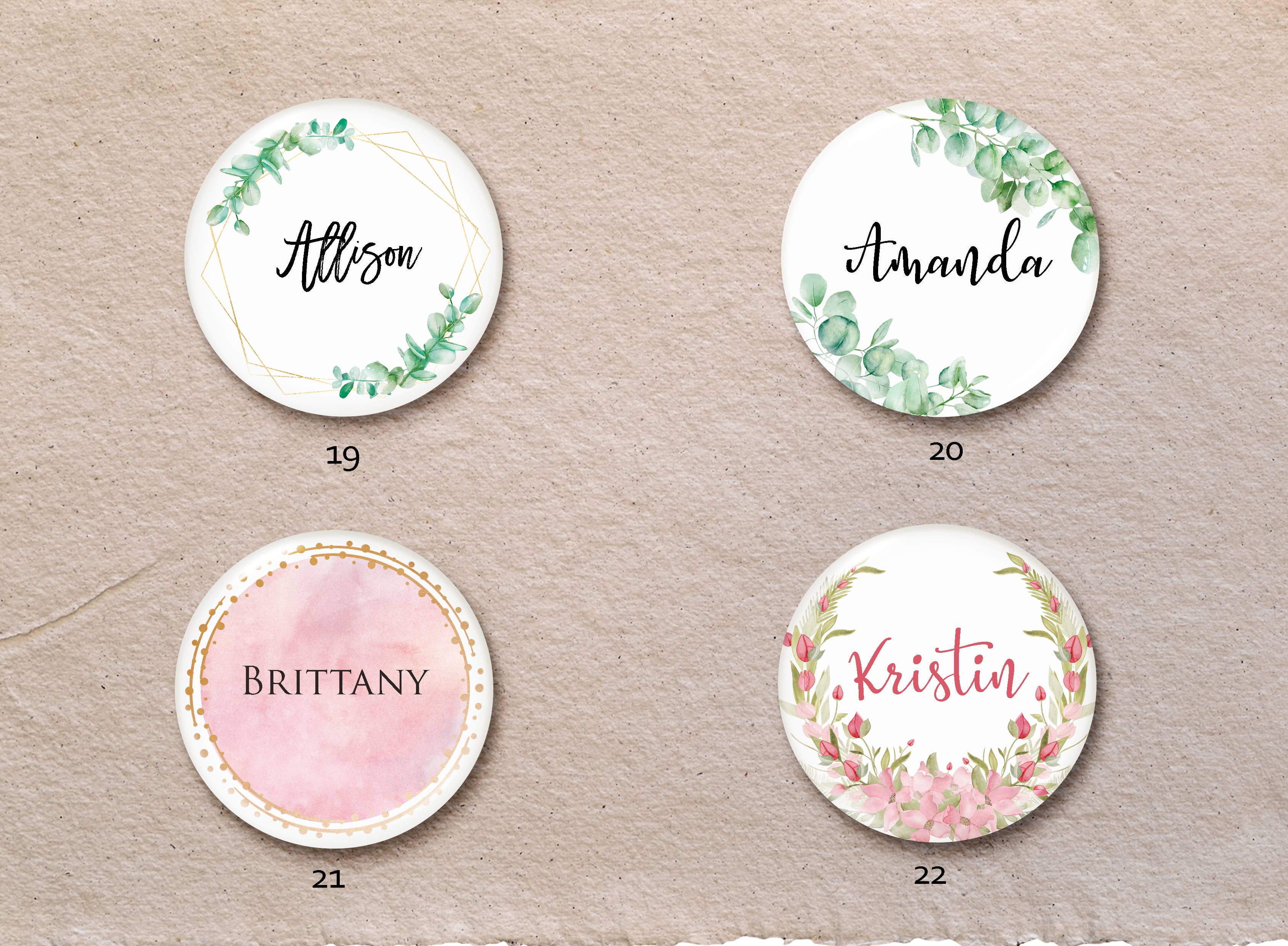 One Team Blessed - Wholesale Compact Mirror - Custom Personalized Mirrors | Bridesmaid Proposal Gift7