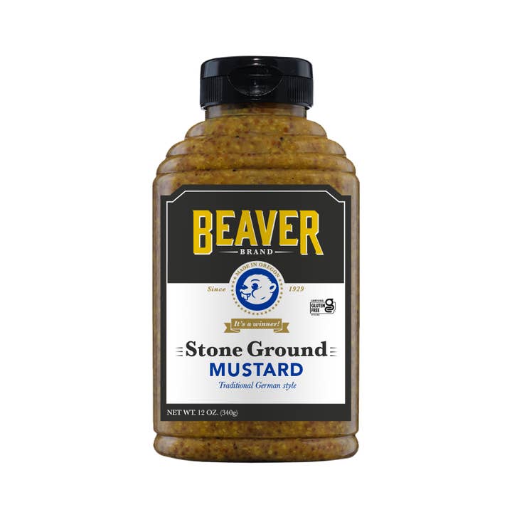 Beaverton Foods - Wholesale Mustard - Beaver Brand Stone Ground Mustard 6/12oz