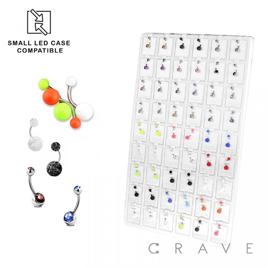 CRAVE – wholesale Jewellery stand & display – 54 PCS OR 72 PCS OF ASSORTED BODY JEWELRY TRAY1