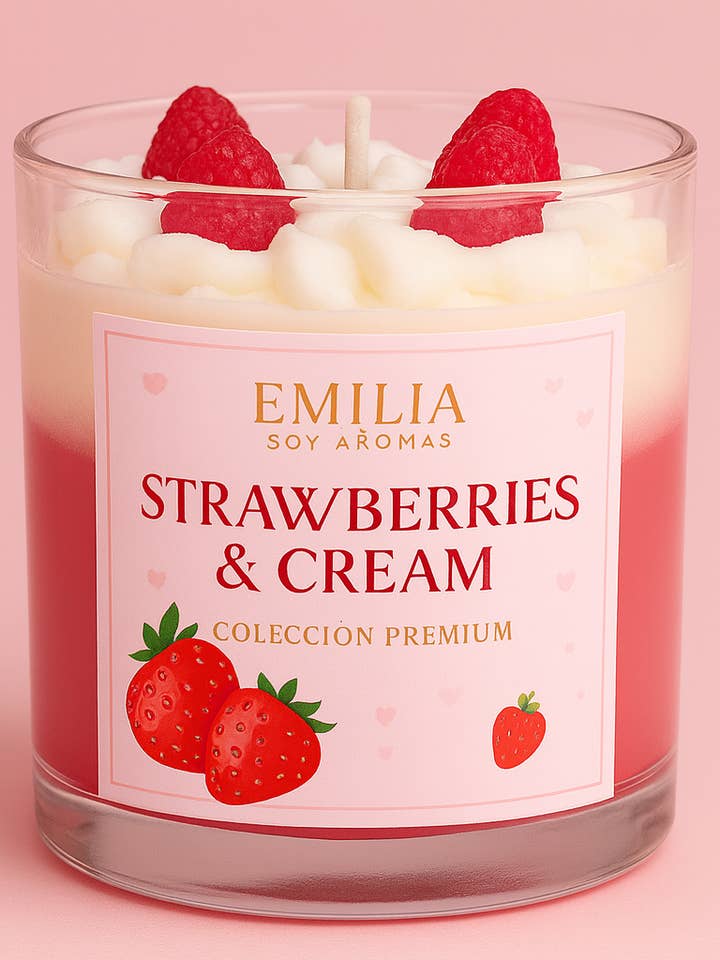 Erdbeeren und Sahne für den Großhandel von Emiliasoyaromas