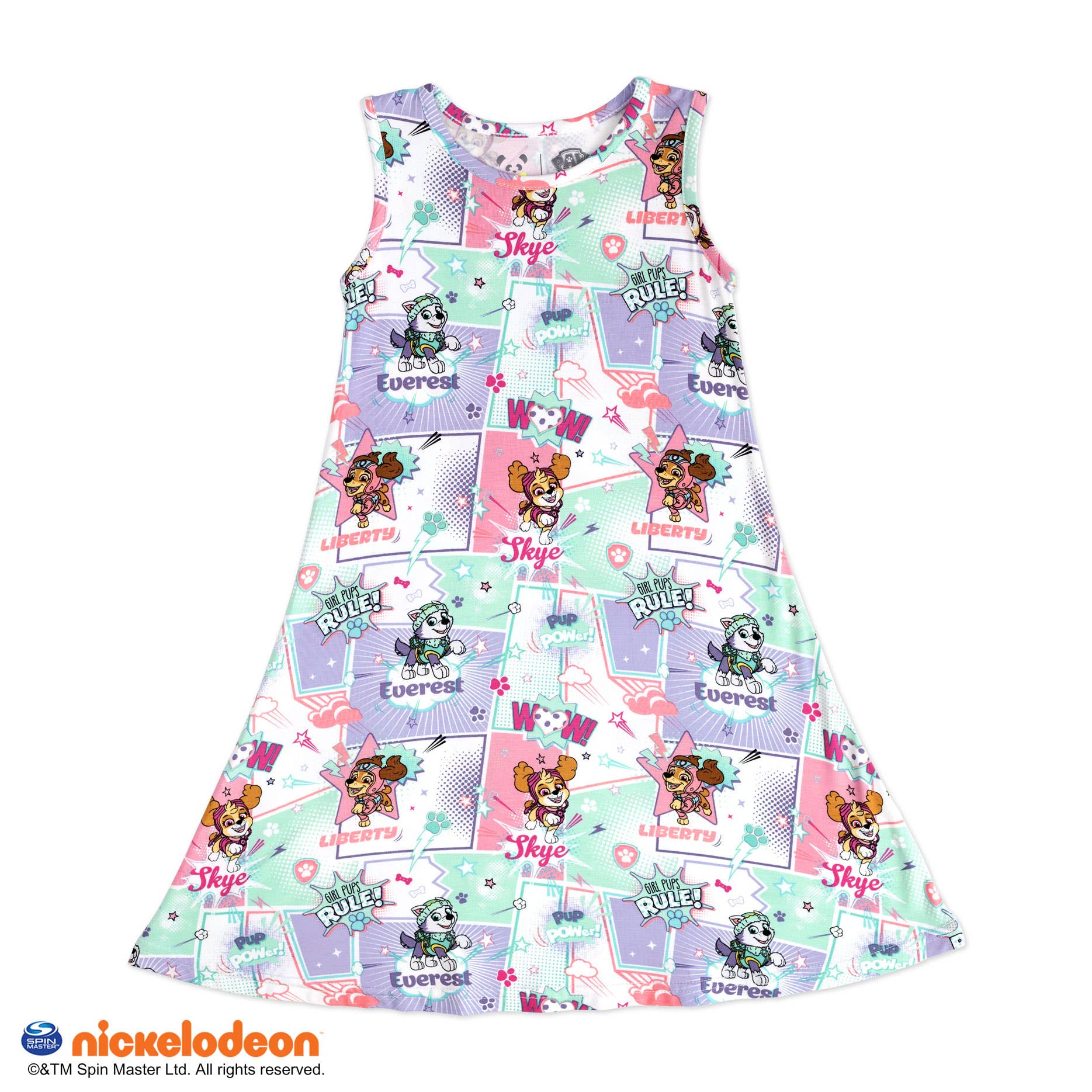 Bellabu Bear - Wholesale Dress - Kids - PAW Patrol Girl Pups Bamboo Girls' Sleeveless Dress0