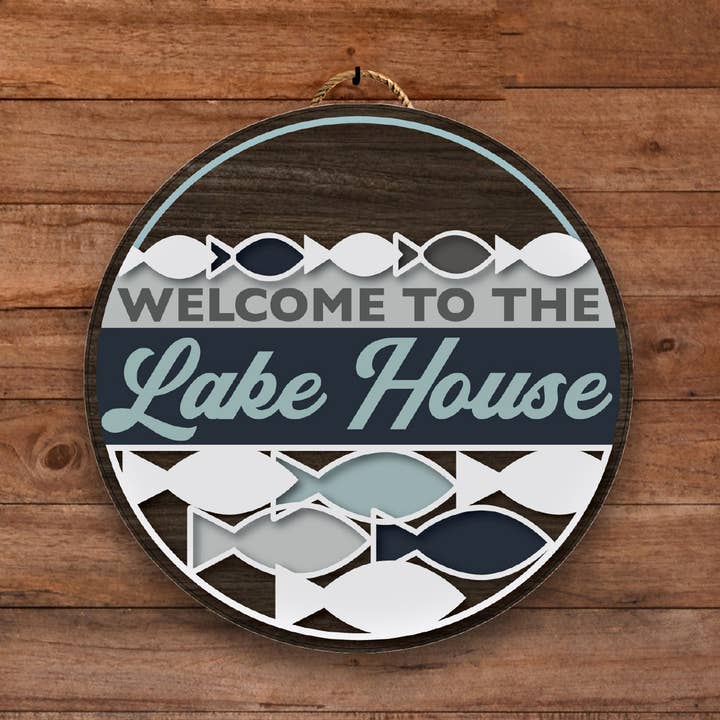 Lake House vægkunst for engroshandel hos 9th Letter Press