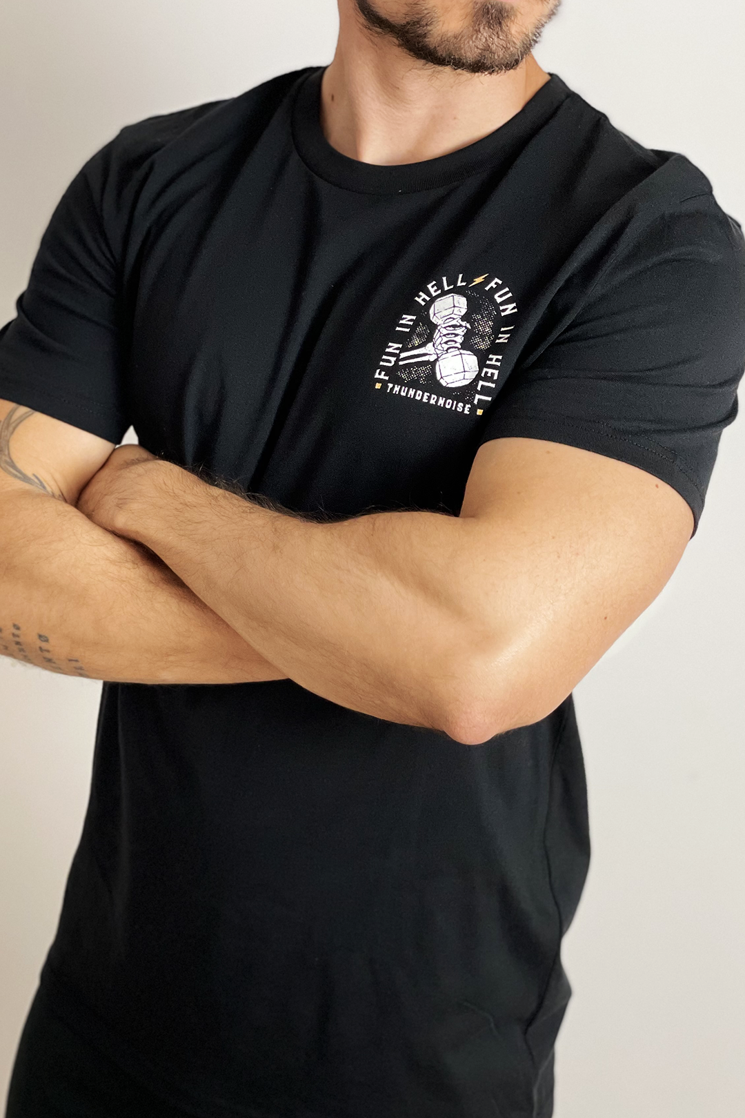 Thundernoise – wholesale Screen printed t-shirt – Men′s – Fun in Hell1