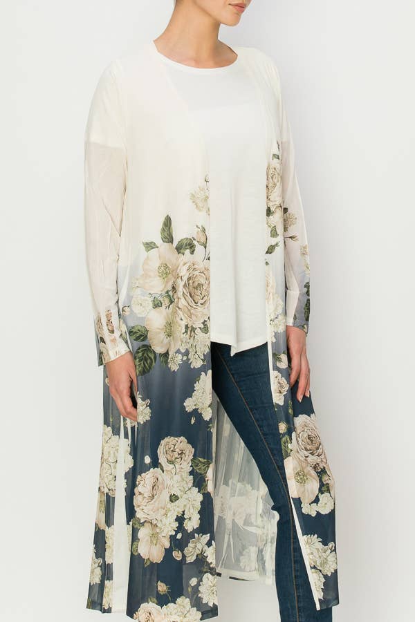 ALL MESH LONG DUSTER -4600 BG-DD NV FL for wholesale on Faire1