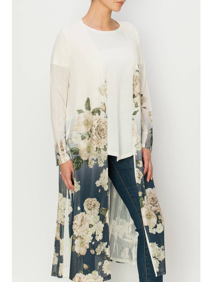 ALL MESH LONG DUSTER -4600 BG-DD NV FL for wholesale on Faire1