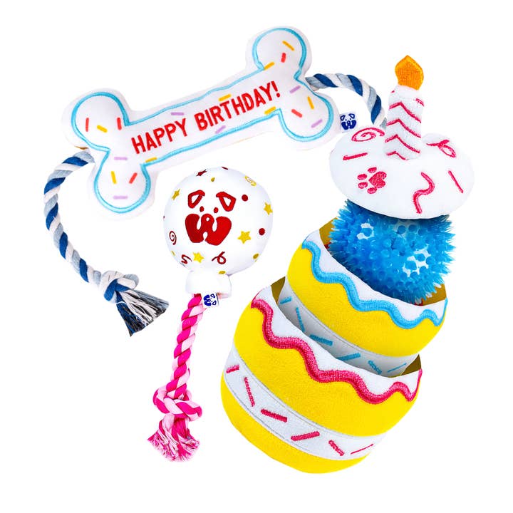 Pack de Aniversário por atacado de PAWTY Dog Toys