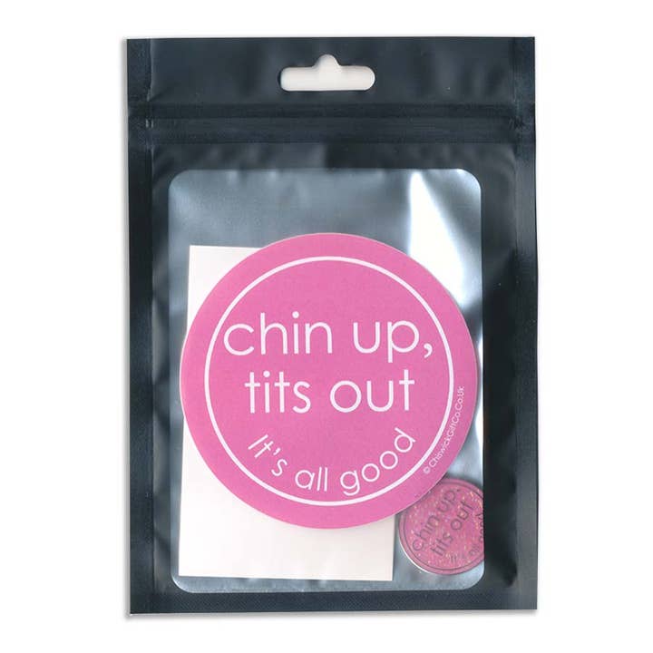 Chin Up, Tits Out - Keyring for wholesale by Two Little Boys
