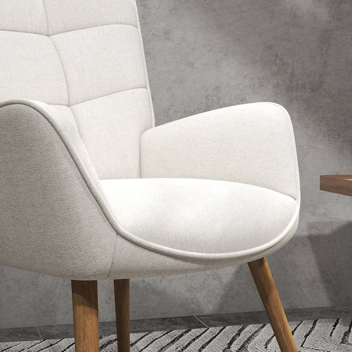 HOMYCASA DESIGN INC - Wholesale Chair - Modern Tufted Accent Chair with Suede Finish in Brown22