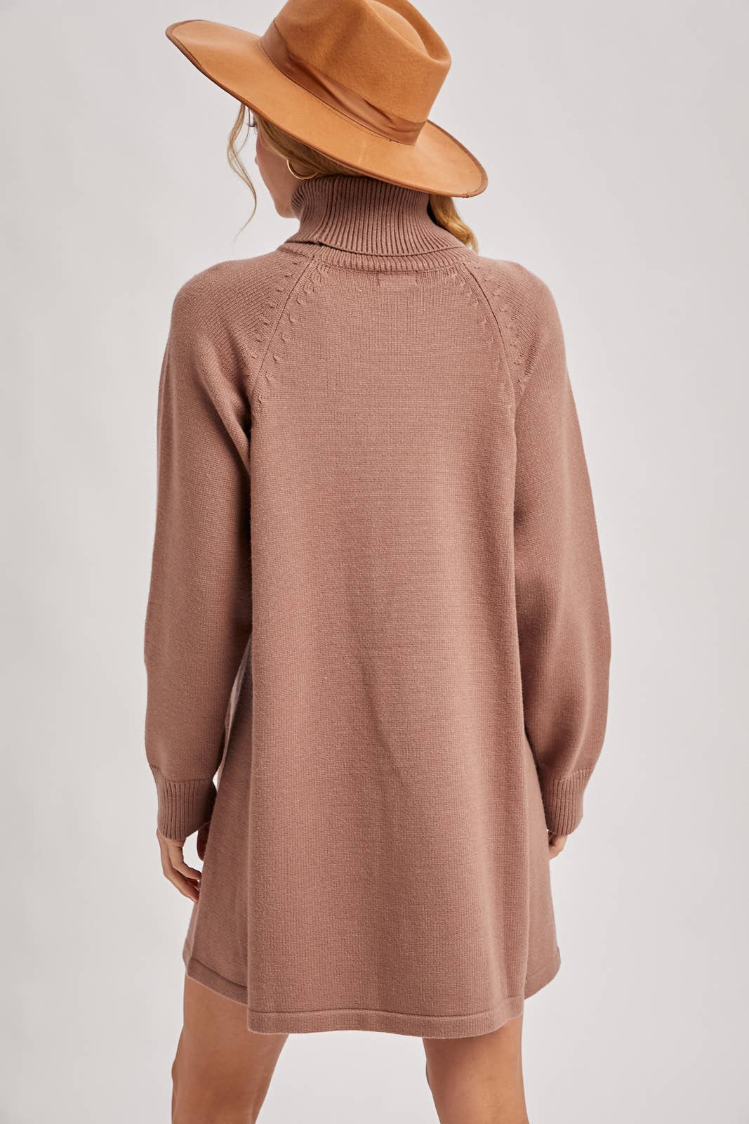 Bluivy – Großhandel Kleid – Damen – Pulloverkleid mit Rollkragen16