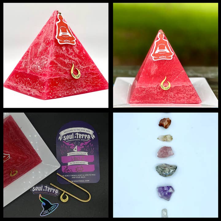 Soul-Terra – Engroshandel Søjlelys – Soul-Terra Chakra stearinlys samling af 7 1