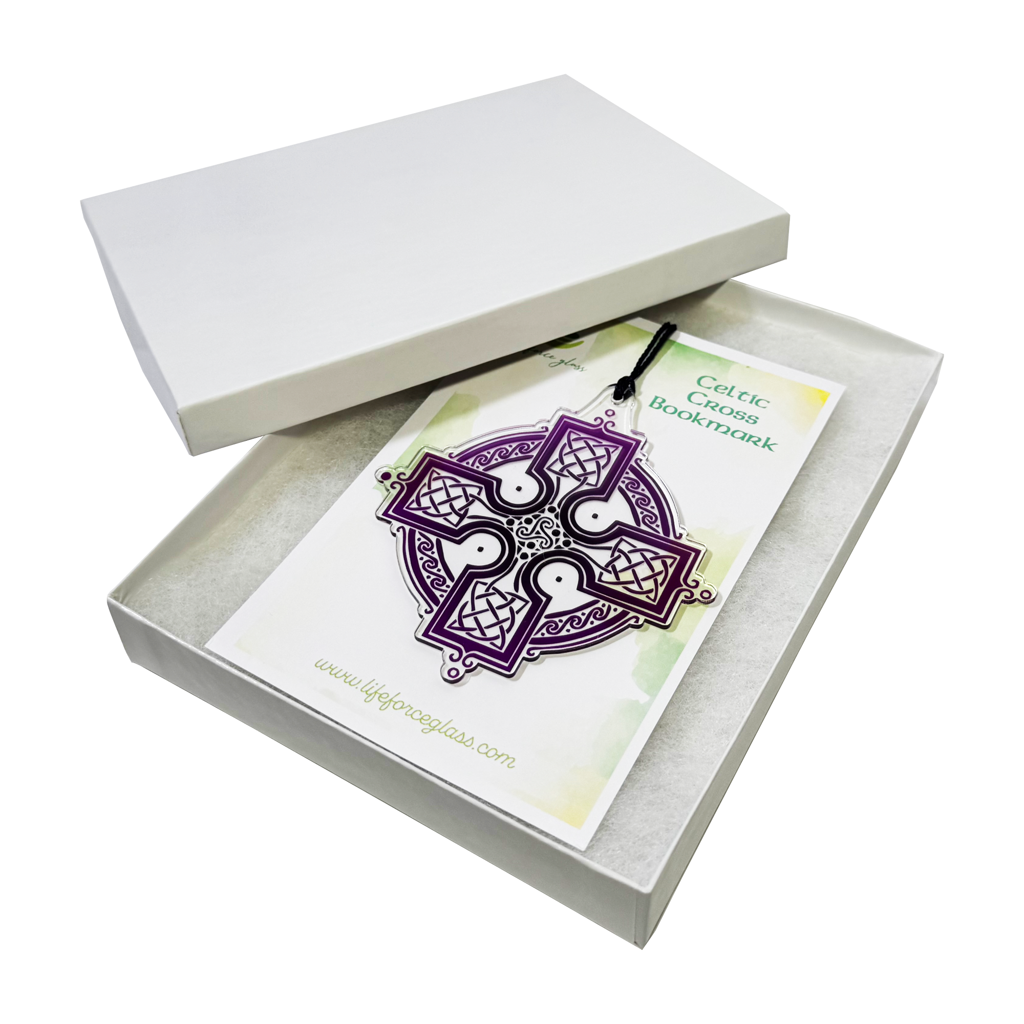 Lifeforce Glass, Inc. - Wholesale Bladwijzer - Acryl Keltisch Kruis Boekenlegger, Ierse Geschenken4