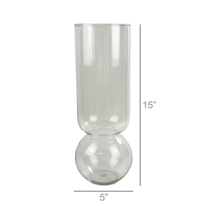 HomArt - Wholesale Vase - Bulb Vase Extra Tall - Clear