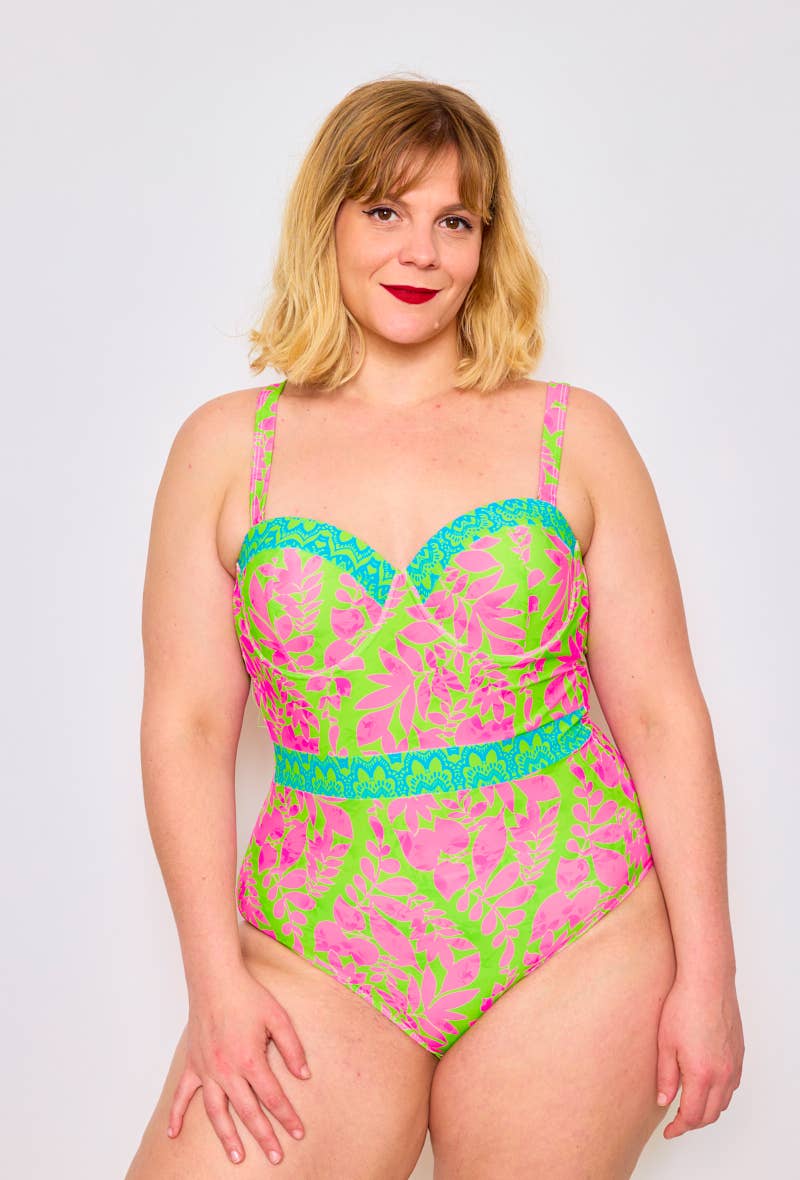 C'MELODIE - Wholesale One Piece Swimsuit - Women's - Plus Size – Baroque Print One-Piece Swimsuit2