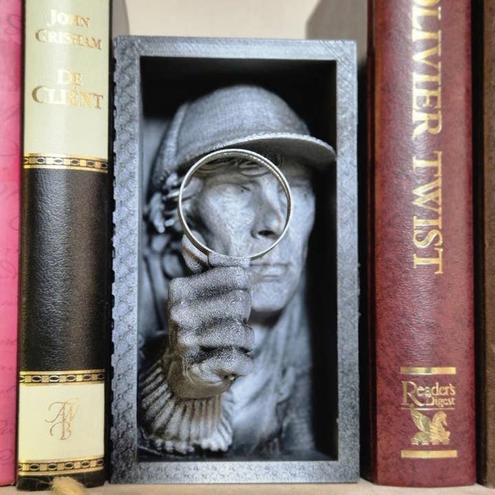 Recoin Sherlock Holmes | Décor de bibliothèque victorien mystérieux pour la vente par 3DijkstraFinds